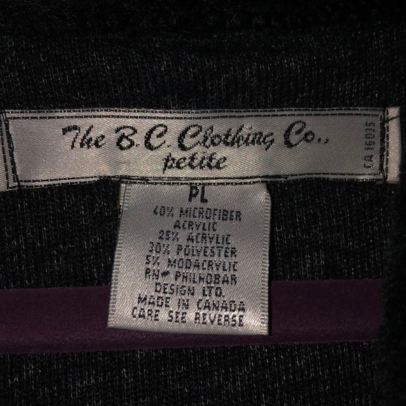 BC CLOTHING COMPANY PETlTE FLEECE DRESS JACKET WITH FAUX FUR COLLAR - Picture 8 of 11